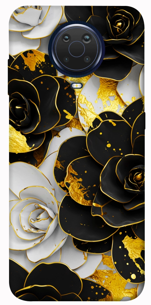 Чохол Flower black-white для Nokia G10