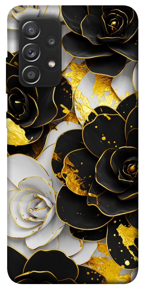 Чехол Flower black-white для Galaxy A52s