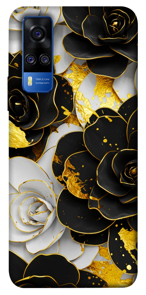 Чохол Flower black-white для Vivo Y51a