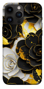 Чехол Flower black-white для iPhone 14 Pro Max