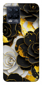 Чохол Flower black-white для Realme 8