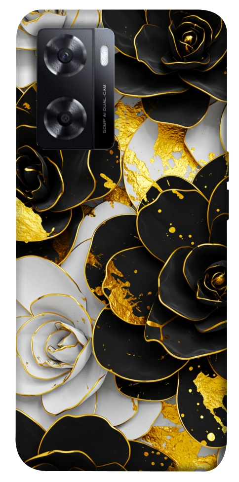 Чохол Flower black-white для Oppo A57s