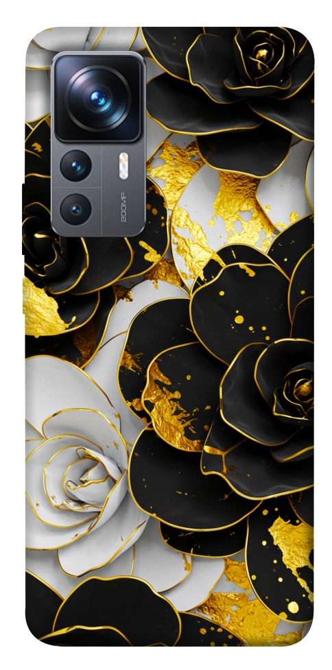 Чехол Flower black-white для Xiaomi 12T