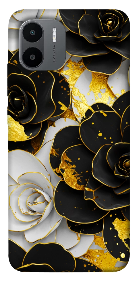 Чехол Flower black-white для Xiaomi Redmi A1