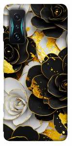 Чохол Flower black-white для Xiaomi Redmi K50 Gaming