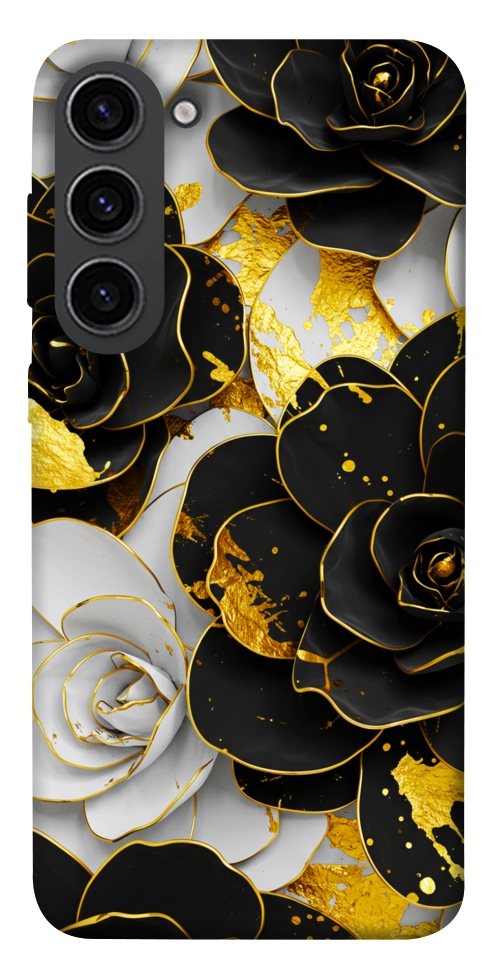 Чохол Flower black-white для Galaxy S23