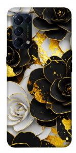 Чохол Flower black-white для Oppo Reno 5 4G