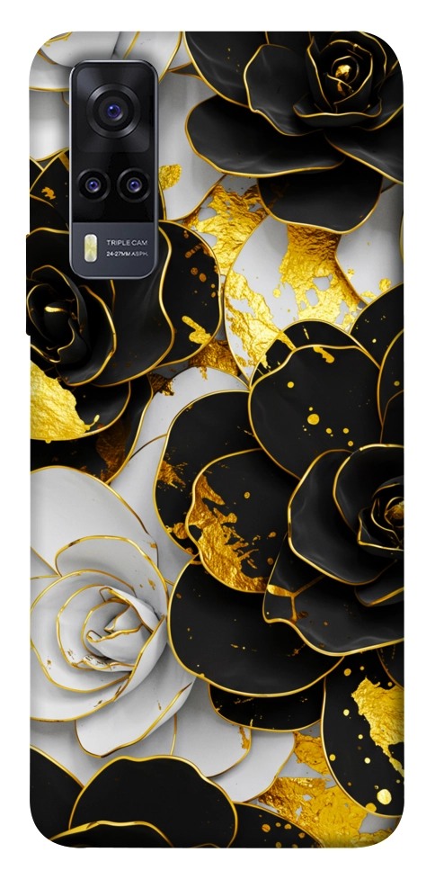 Чехол Flower black-white для Vivo Y31