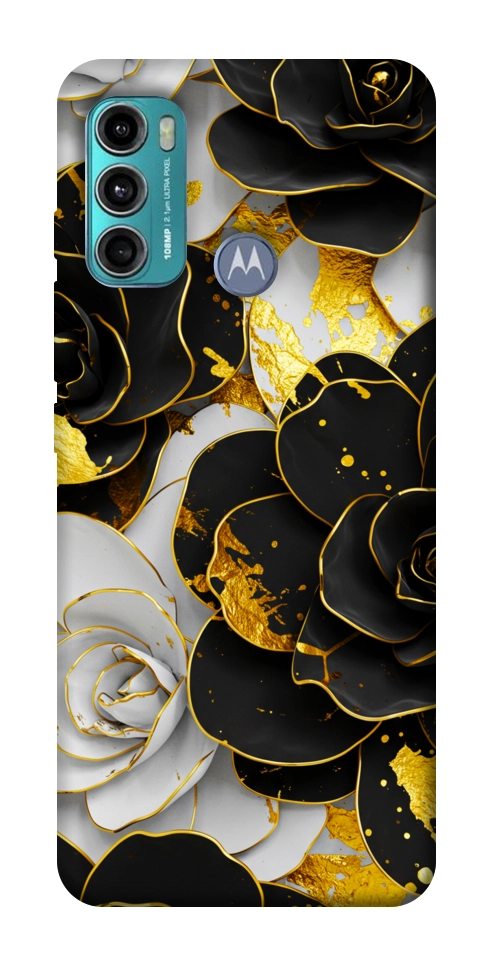 Чохол Flower black-white для Motorola Moto G60