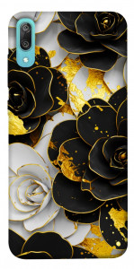 Чохол Flower black-white для Huawei Y6 Pro (2019)