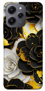 Чехол Flower black-white для Xiaomi Redmi 12