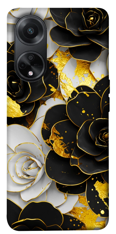 Чохол Flower black-white для Oppo A98