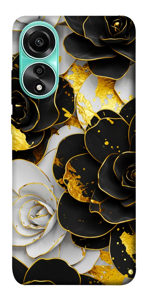 Чехол Flower black-white для Oppo A78 4G