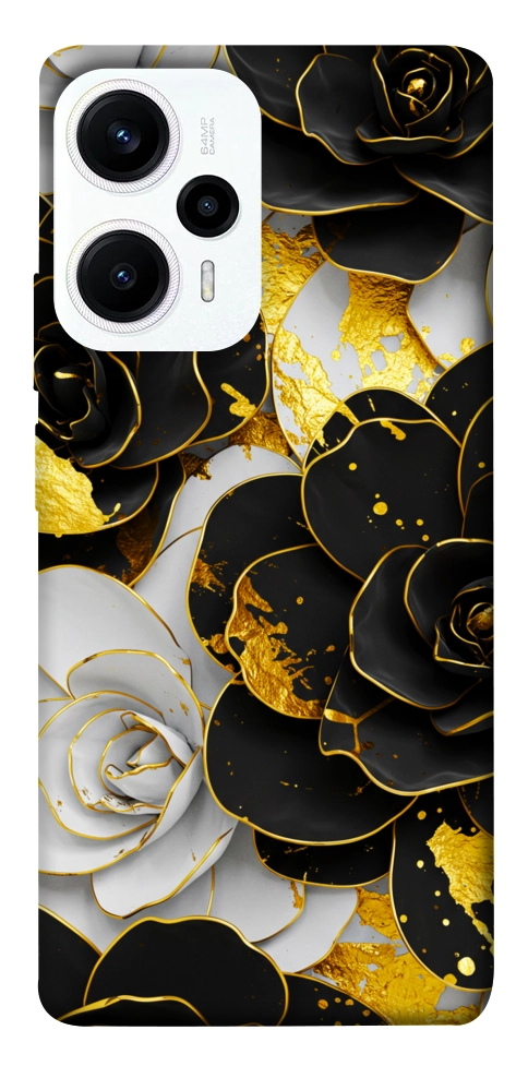 Чохол Flower black-white для Xiaomi Poco F5