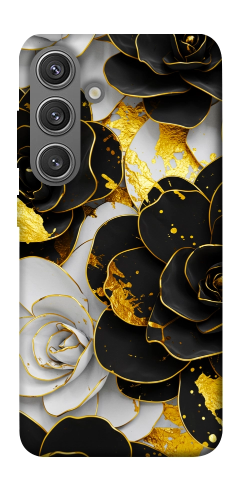 Чехол Flower black-white для Galaxy S24+