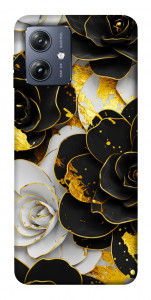 Чохол Flower black-white для Motorola Moto G54