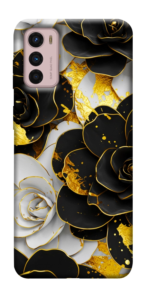 Чохол Flower black-white для Motorola Moto G42