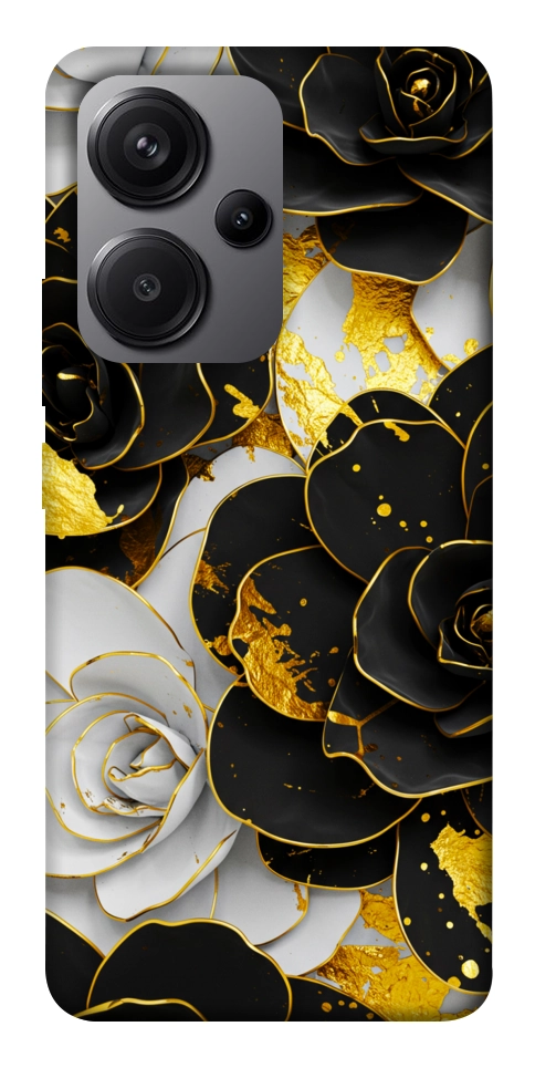 Чохол Flower black-white для Xiaomi Redmi Note 13 Pro+