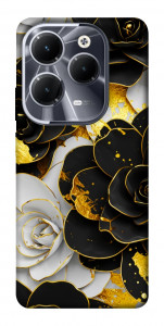 Чохол Flower black-white для Infinix Hot 40 Pro