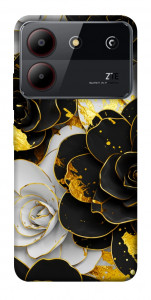 Чехол Flower black-white для ZTE Blade A54 4G