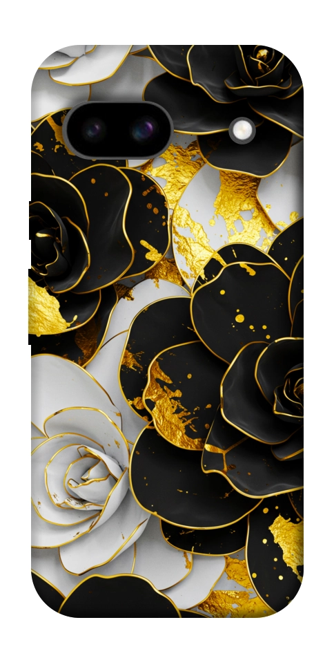 Чохол Flower black-white для Google Pixel 8a