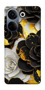 Чохол Flower black-white для TECNO Camon 20 Pro (CK7n)