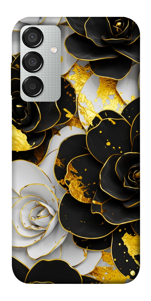 Чохол Flower black-white для Galaxy M15 5G