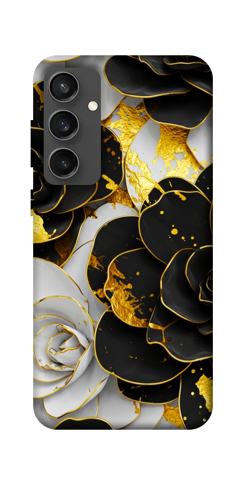 Чохол Flower black-white для Galaxy S24 FE