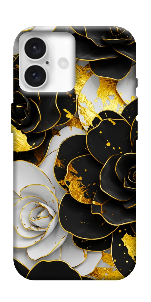 Чохол Flower black-white для iPhone 16