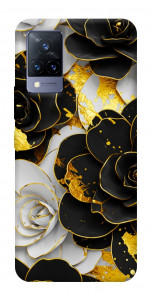 Чохол Flower black-white для Vivo V21