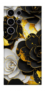 Чехол Flower black-white для Galaxy S25 Ultra