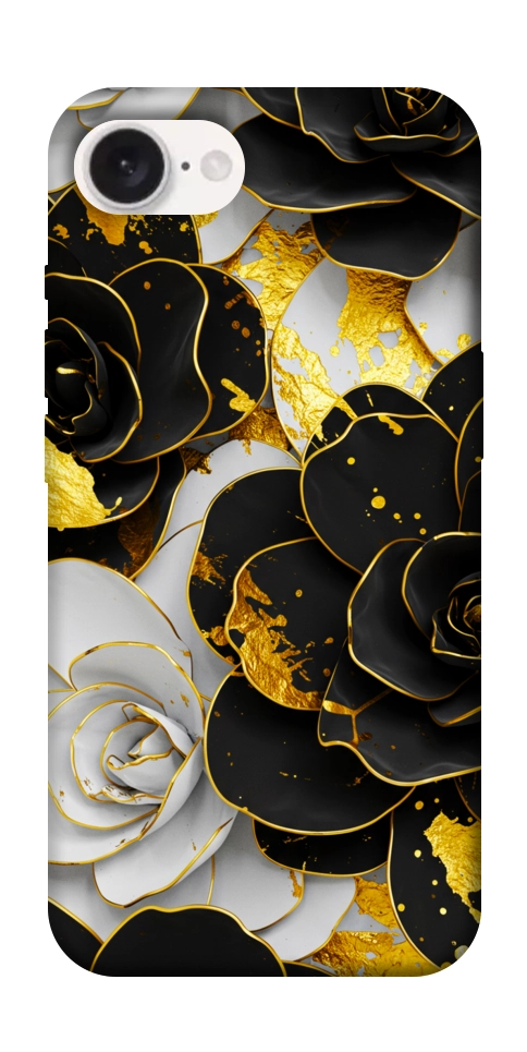 Чохол Flower black-white для iPhone 16e