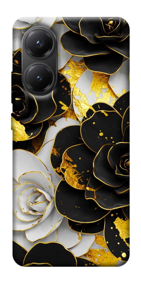 Чехол Flower black-white для Xiaomi Poco X7 Pro