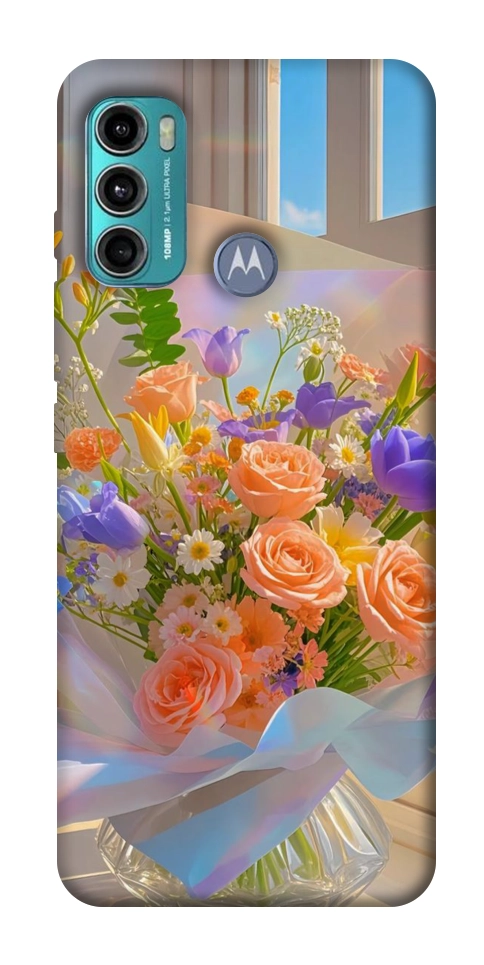 Чохол Яскравий букет для Motorola Moto G60