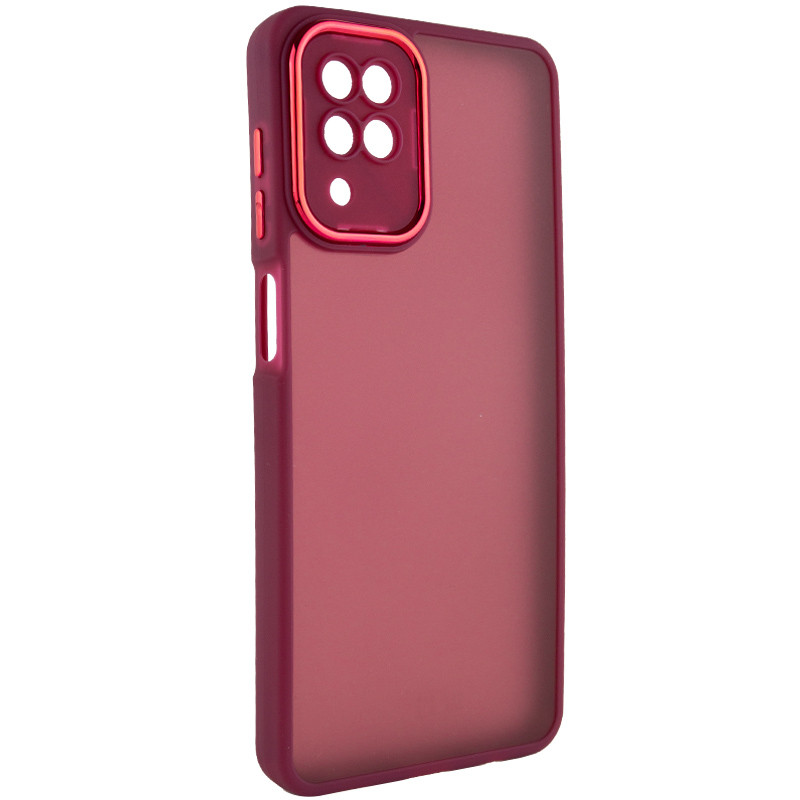 TPU+PC чехол Accent для Samsung Galaxy A12 (Magenta)