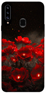 Чохол Burning flowers для Galaxy A20s (2019)