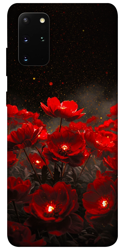 Чехол Burning flowers для Galaxy S20 Plus (2020)