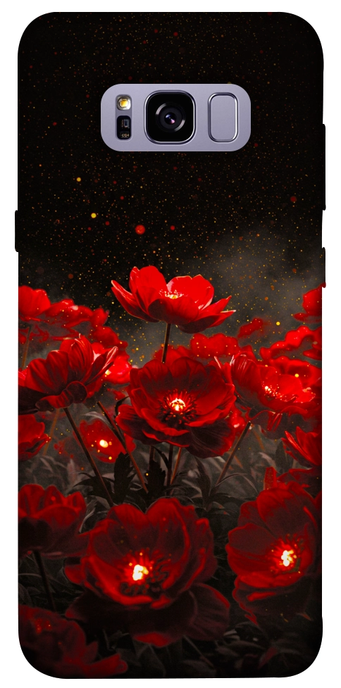 Чехол Burning flowers для Galaxy S8+