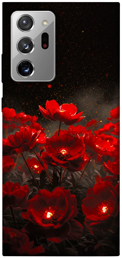 Чехол Burning flowers для Galaxy Note 20 Ultra