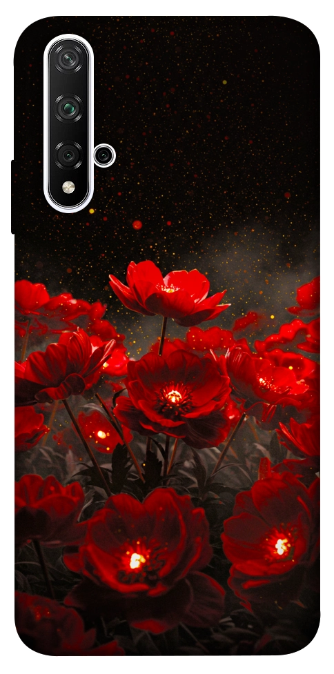 Чехол Burning flowers для Huawei Honor 20