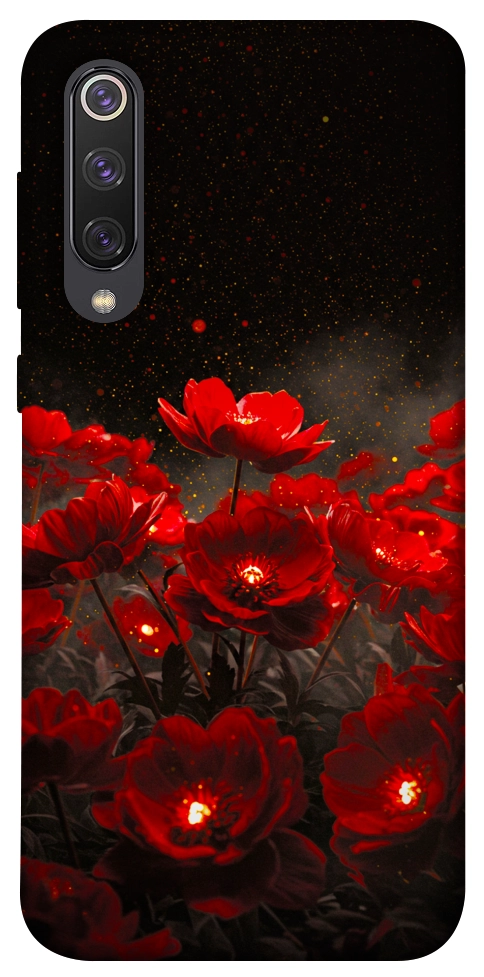 Чехол Burning flowers для Xiaomi Mi 9 SE