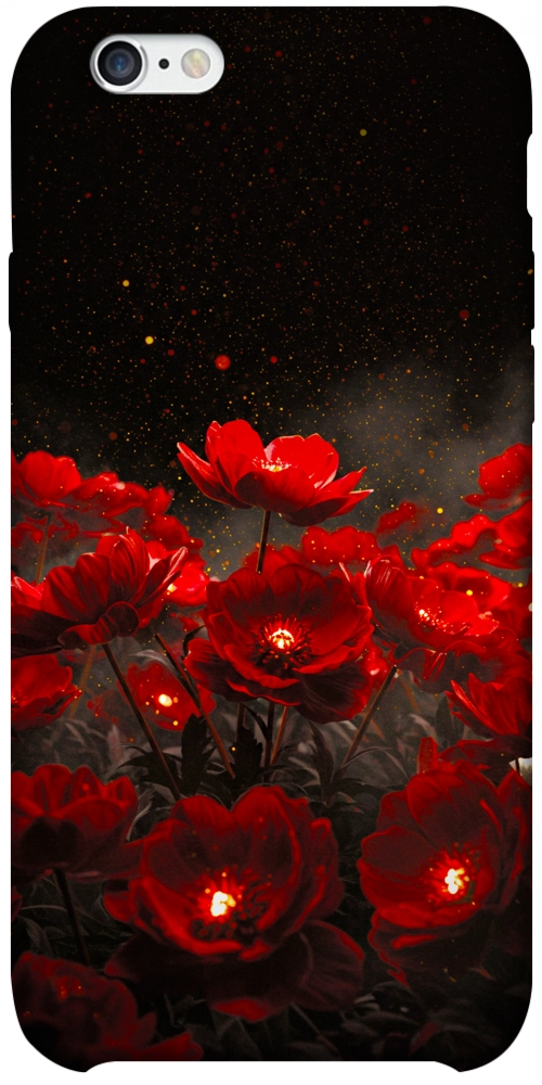 Чохол Burning flowers для iPhone 6S Plus