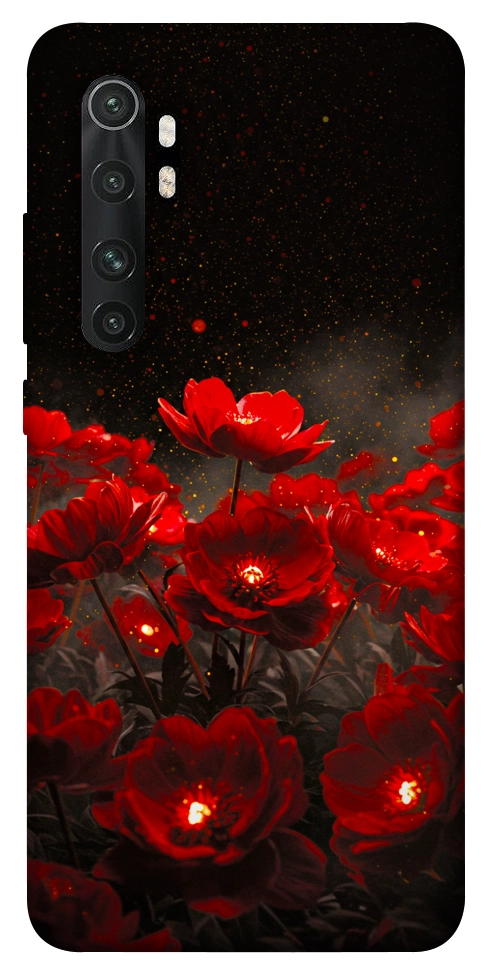 Чохол Burning flowers для Xiaomi Mi Note 10 Lite