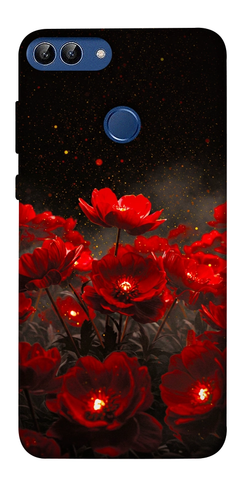 Чохол Burning flowers для Huawei P Smart