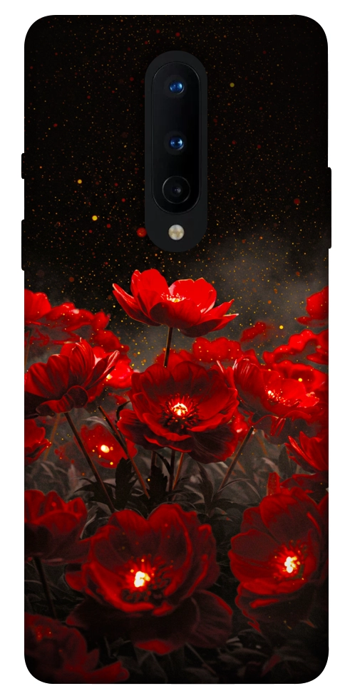 Чохол Burning flowers для OnePlus 8