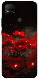 Чохол Burning flowers для Xiaomi Redmi 9C