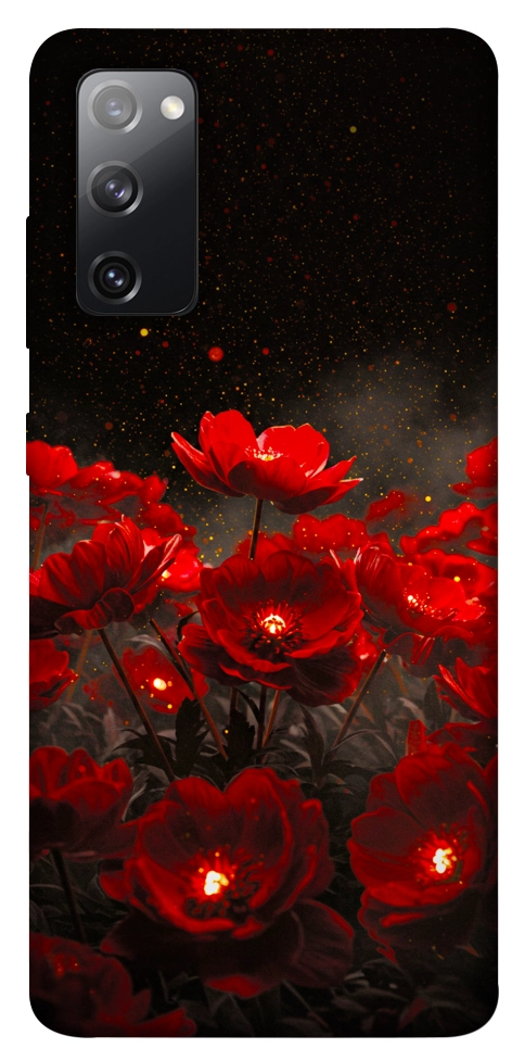 Чохол Burning flowers для Galaxy S20 FE