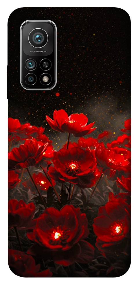 Чохол Burning flowers для Xiaomi Mi 10T