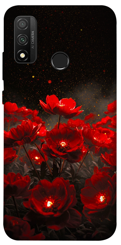 Чохол Burning flowers для Huawei P Smart (2020)