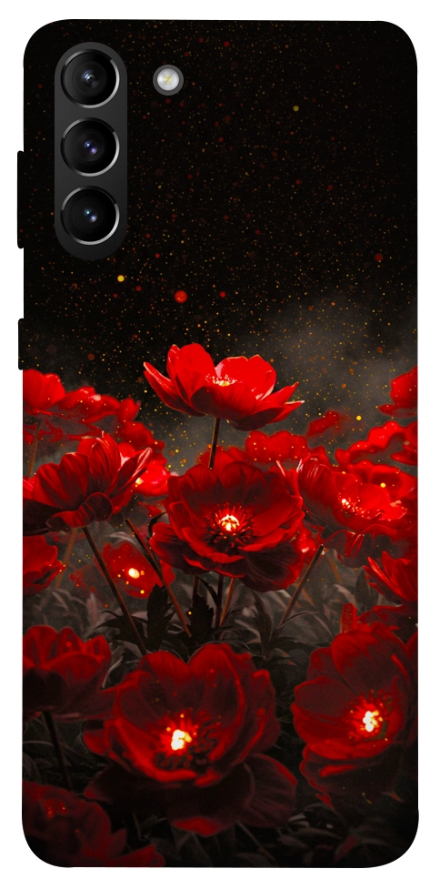 Чехол Burning flowers для Galaxy S21+